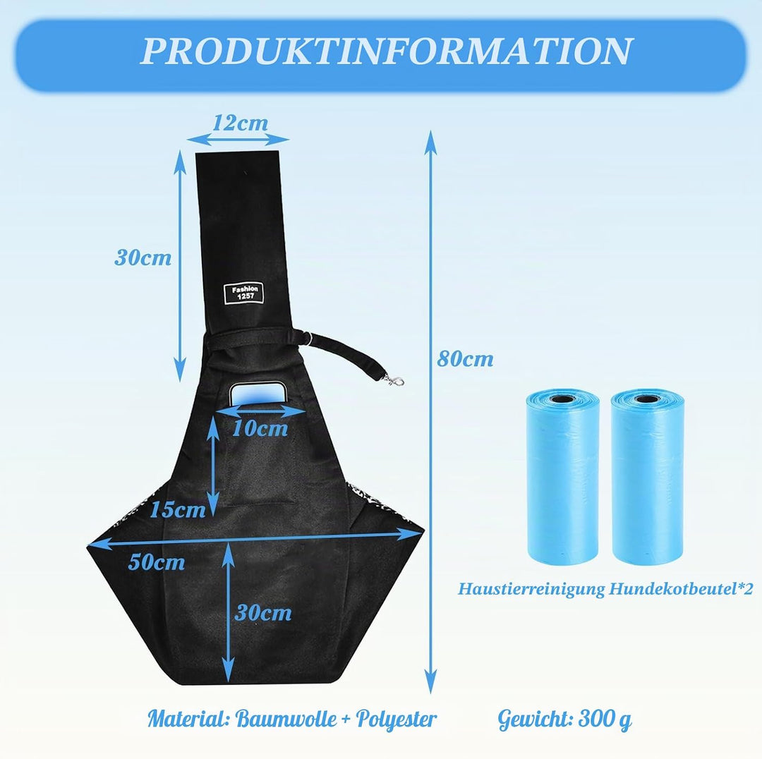 Hundetasche, Verstellbarer Schultergurt Hundetragetasche, Hundetragetasche bis 15 Kg, Hundetasche fü