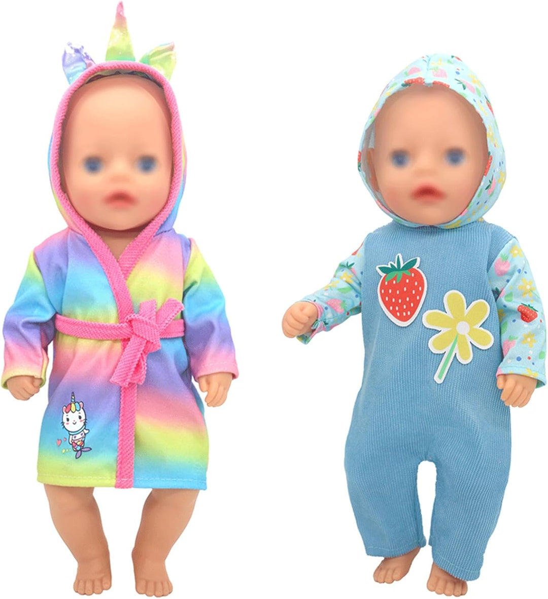 Puppenkleidung Puppenkleider Set mit Stirnband und Socken 6-Packungen für 30-36 cm Puppen (Keine Pup