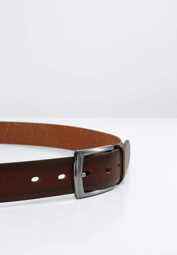 LLOYD-Herren-Voll-Ledergürtel 35 mm perforiert Kanten-Finish 12-NAVY 95