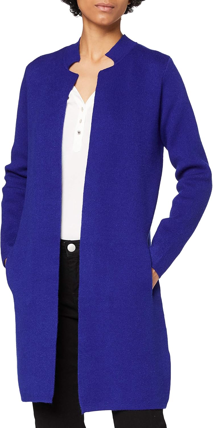 Morgan Damen Veste Droite À Col Cranté Mblock Gerade Jacke mit gekerbtem Kragen, S Bleu Electrique