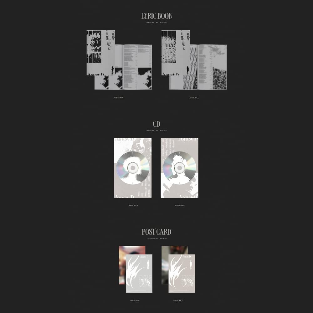Agust D SUGA - D-DAY CD (2 versions SET), 2 versions SET