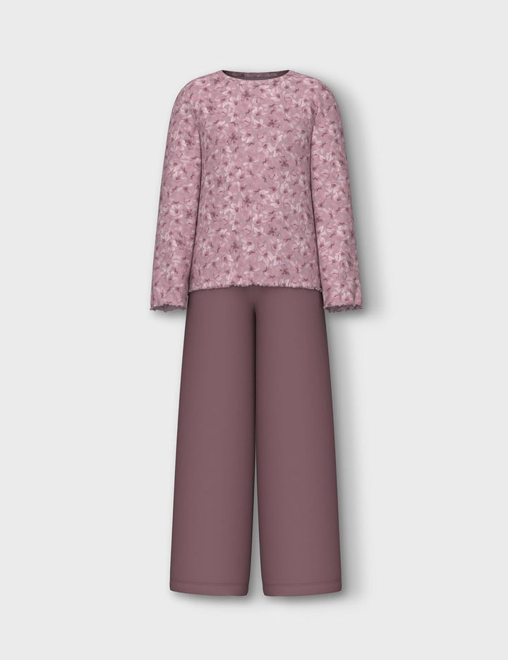 NAME IT Girl Nachtwäsche-Set Langarm 86-92 Mauve Shadows, 86-92 Mauve Shadows