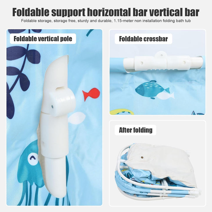 109,2 cm tragbare Badewanne, faltbare Badewanne für Erwachsene, tragbare Badewanne für Duschkabine,