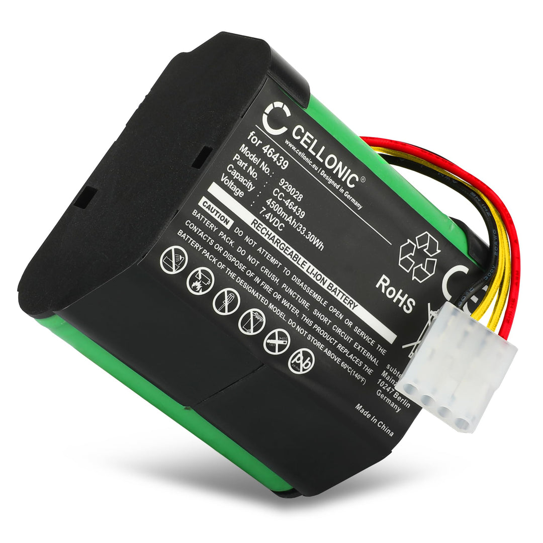 CELLONIC Akku kompatibel mit Vorwerk Kobold VR100, VX100 (Vorwerk 46439) 4500mAh 1x 4500mAh, 1x 4500