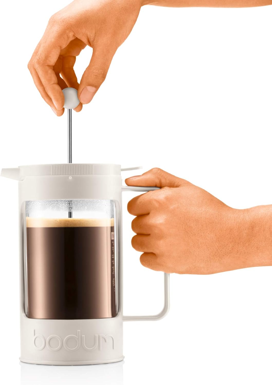 Bodum BEAN Kaffeebereiter für 8 Tassen (Press Filter System, Isoliert, Auslaufschutz, 1,0 liters) cr