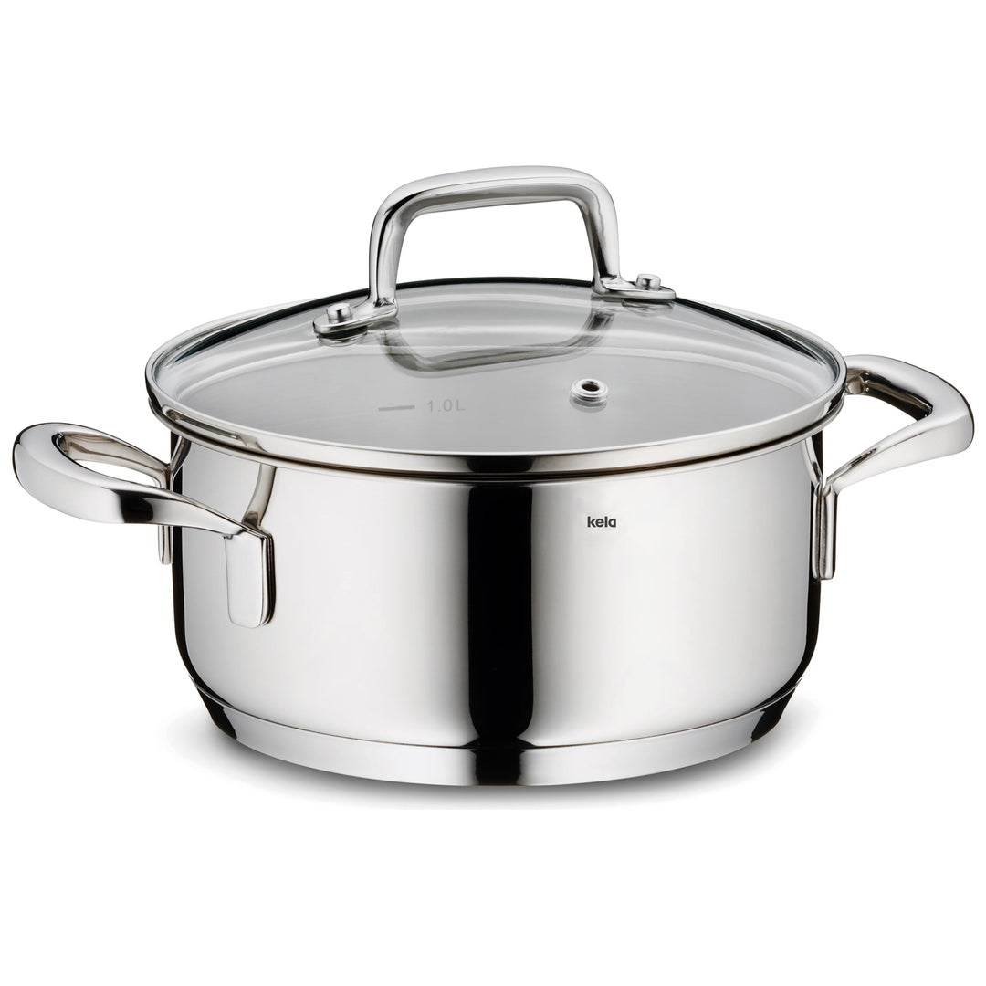 Kela 10171 Flavoria Bratentopf, 18/8 Stainless Steel, 1.2 liters, Edelstahl 1,2 l, 1,2 l