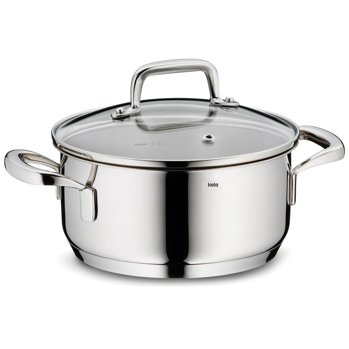 Kela 10171 Flavoria Bratentopf, 18/8 Stainless Steel, 1.2 liters, Edelstahl 1,2 l, 1,2 l