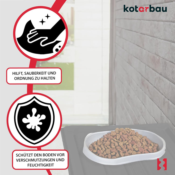 KOTARBAU® Schuhabtropfschale - 60 x 40 cm - Abtropfmatte für nasse Schuhe - Schuhablage für Herbst &amp;