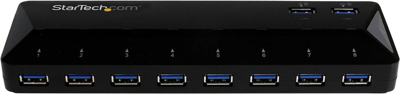 StarTech.com 10 Port USB 3.0 Hub mit Lade- und Sync Port - 2 x 1,5A Ports - Desktop Hub und Schnelll