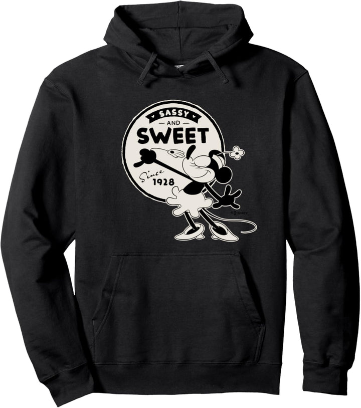 Disney 100 Minnie Mouse Sassy and Sweet Since 1928 D100 Pullover Hoodie