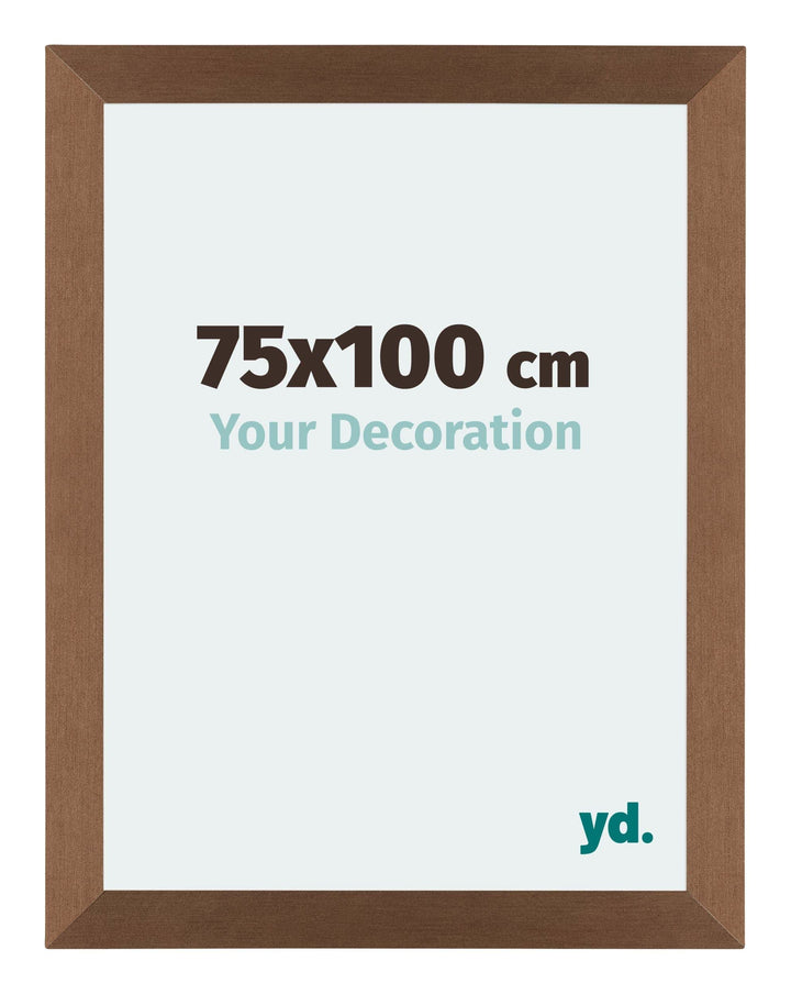 yd. Your Decoration - Bilderrahmen 75x100 cm - Kupfer Dekor - Billderrahmen aus MDF mit Acrylglas -