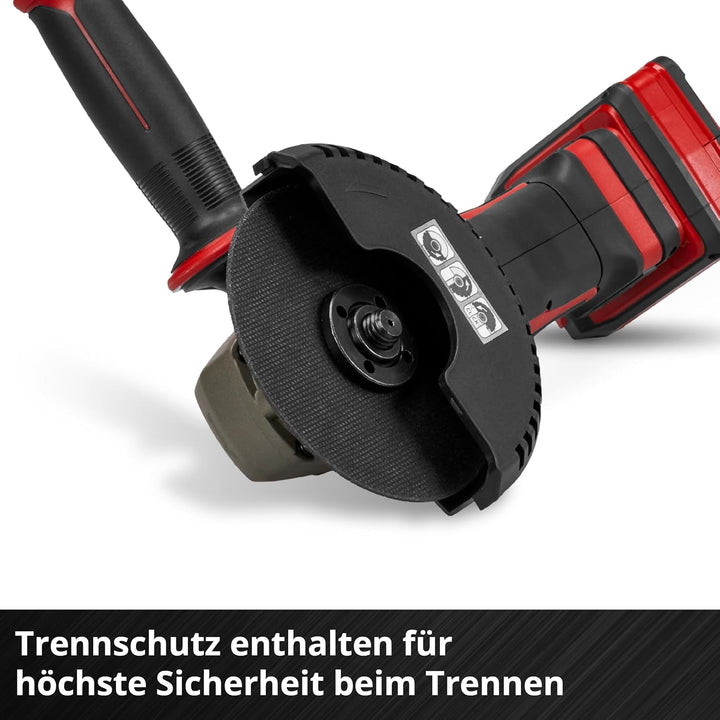 Einhell Akku-Winkelschleifer TE-AG 18/125-2 Li (1x 4,0 Ah) Power X-Change (18 V, 125 mm Scheiben-Ø,