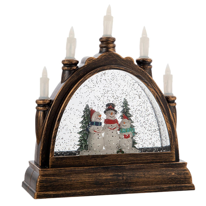Christmas Snow Globes Winter | Lighted Christmas Snow | Winter Scene Music Lantern | Glittering Wate