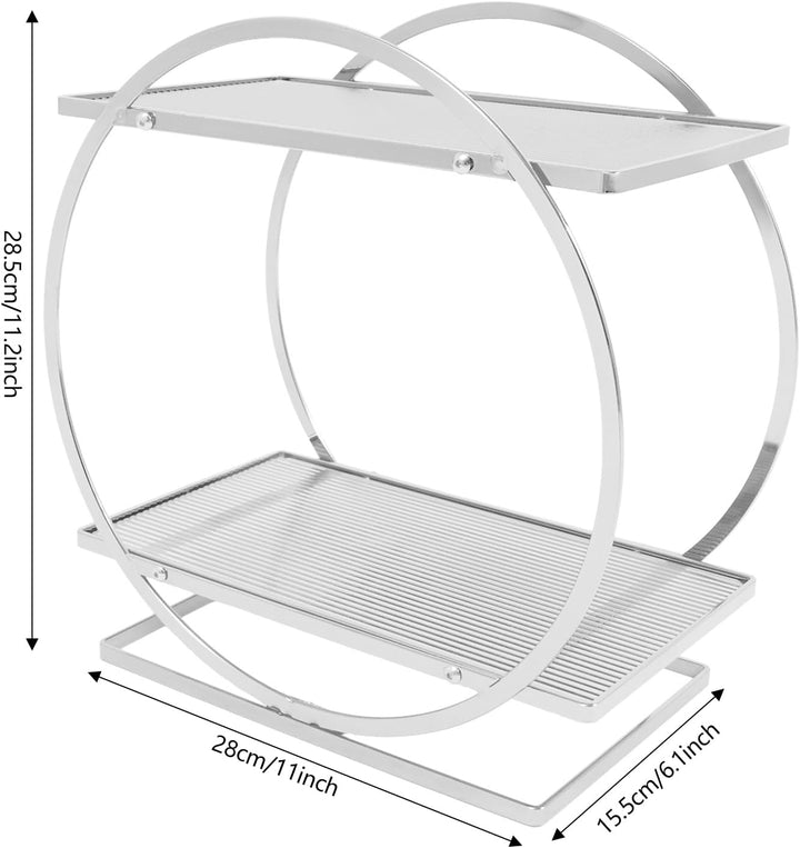Makeup Organizer 2 stöckig Hautpflege Parfüm Organizer Perfume Storage Kosmetik Aufbewahrungsrega l2