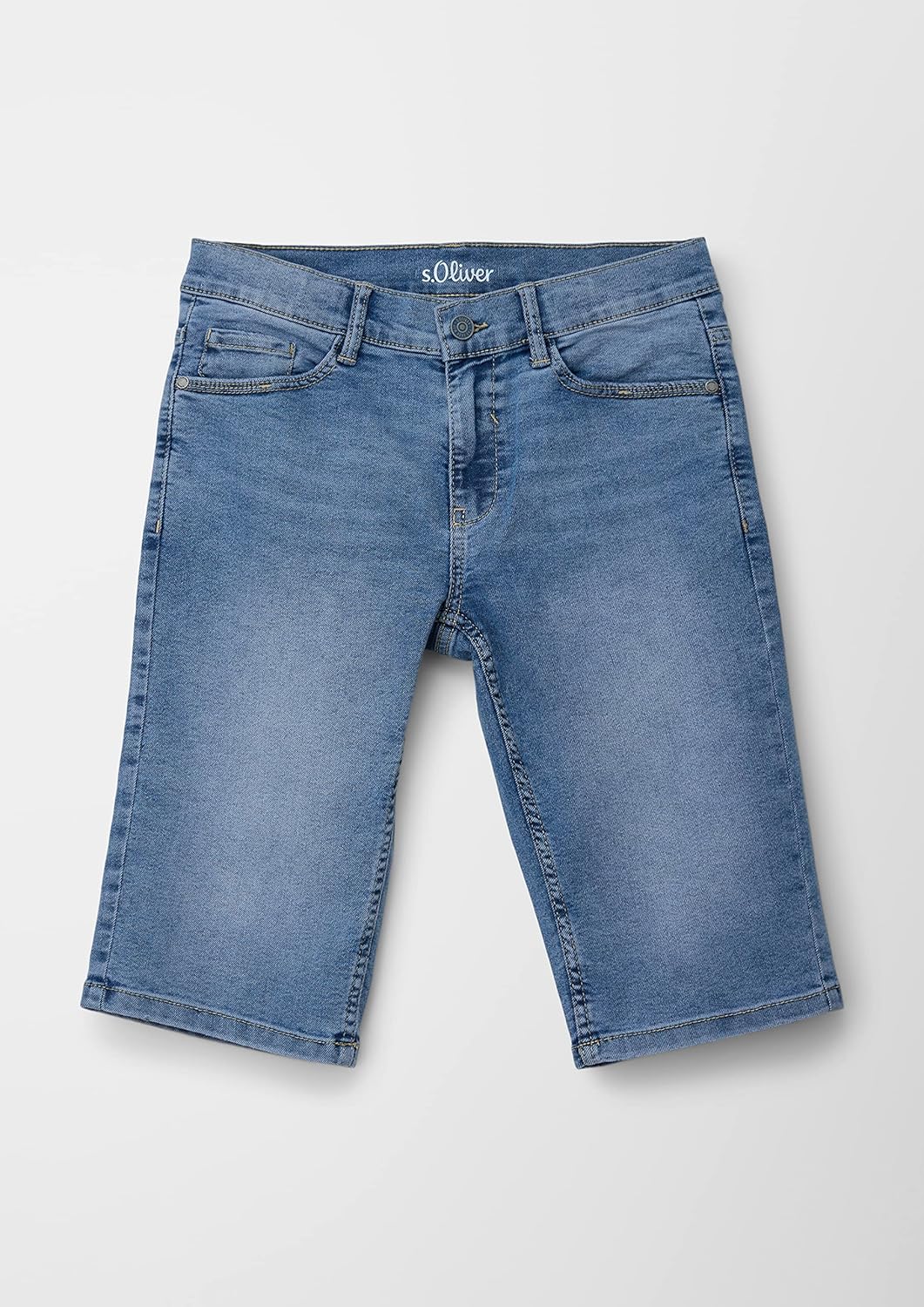 s.Oliver Jungen Jeans Bermuda, Fit Seattle 146 Slim Blau, 146 Slim Blau