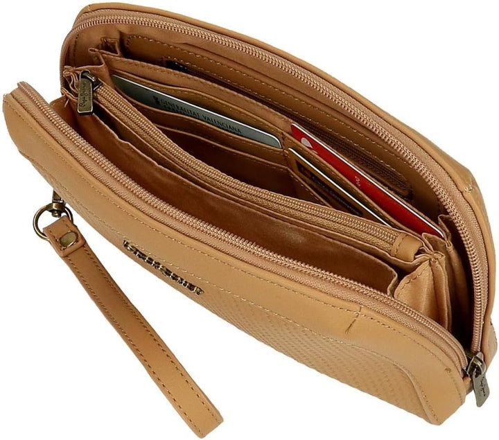 Pepe Jeans Lena Braune Handtasche 20x11x4 cm Kunstleder Braun Handtasche, Braun Handtasche