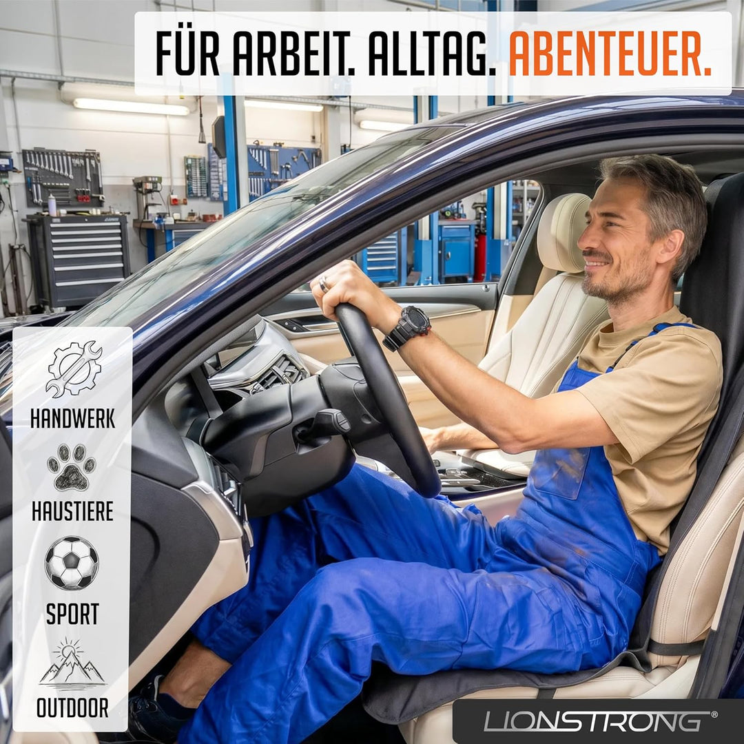 LIONSTRONG® Autositzschoner Vordersitz universell kompatibel [WASSERDICHT] - Autositzbezüge - Sitzsc