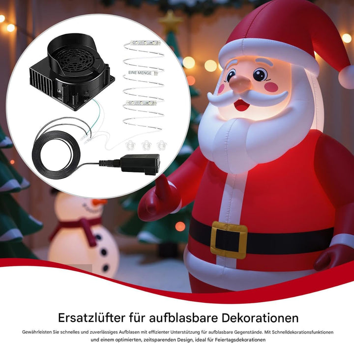 Radial Lüfter ABS Aufblasbares Luftgebläse 4,6 Zoll Luftgebläse Garten Weihnachts Für Aufblasbare Ve