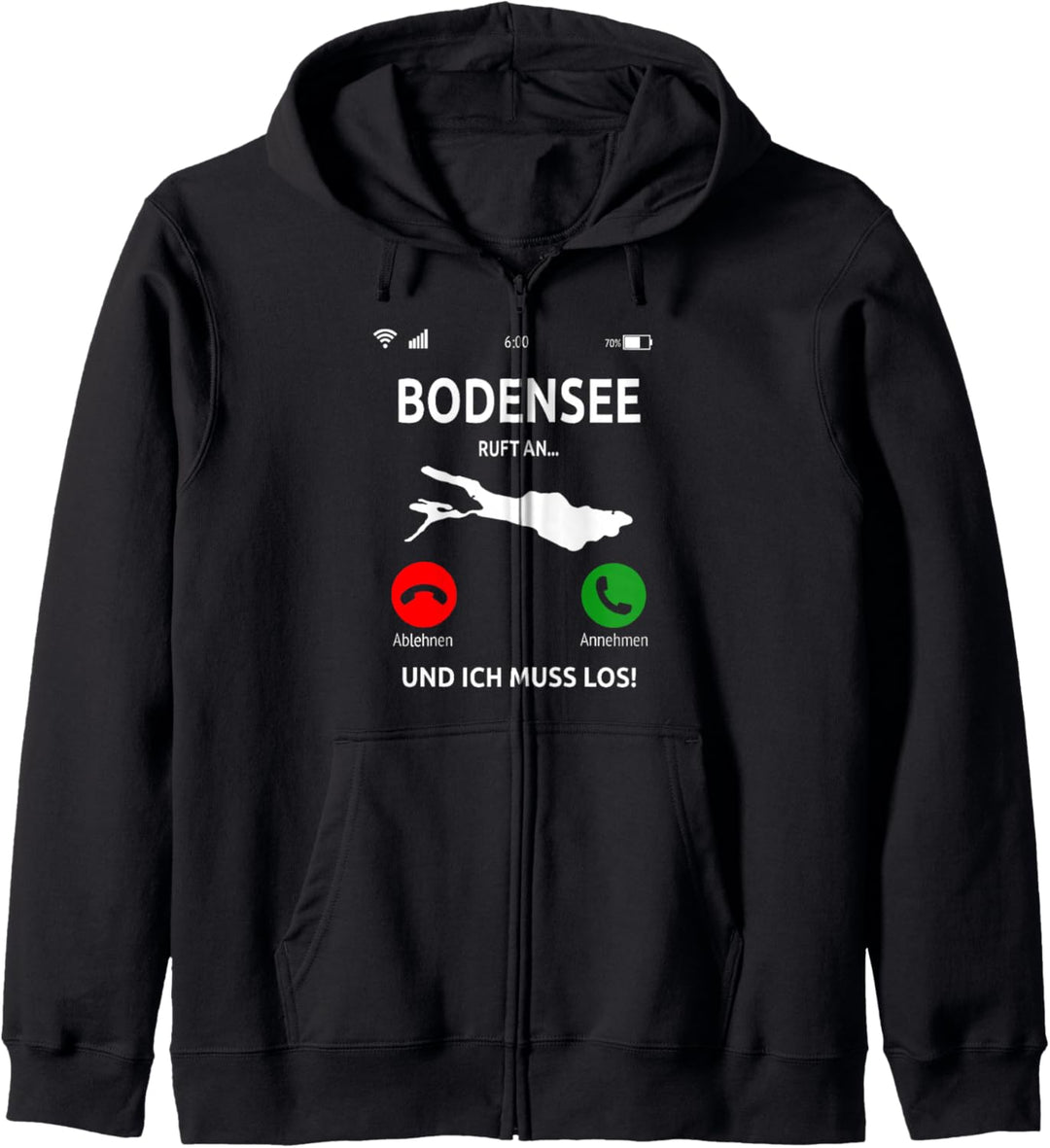 Bodensee Ruft An Design See Bodenseeregion Urlaub Kapuzenjacke