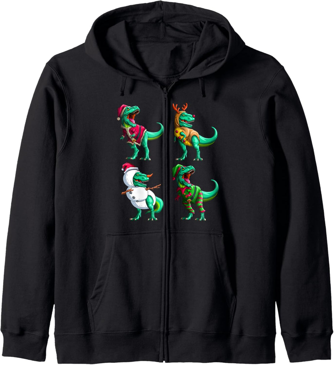 Weihnachts-Saurus T Rex Lustig Weihnacht Dinosaurier Jungen Kapuzenjacke