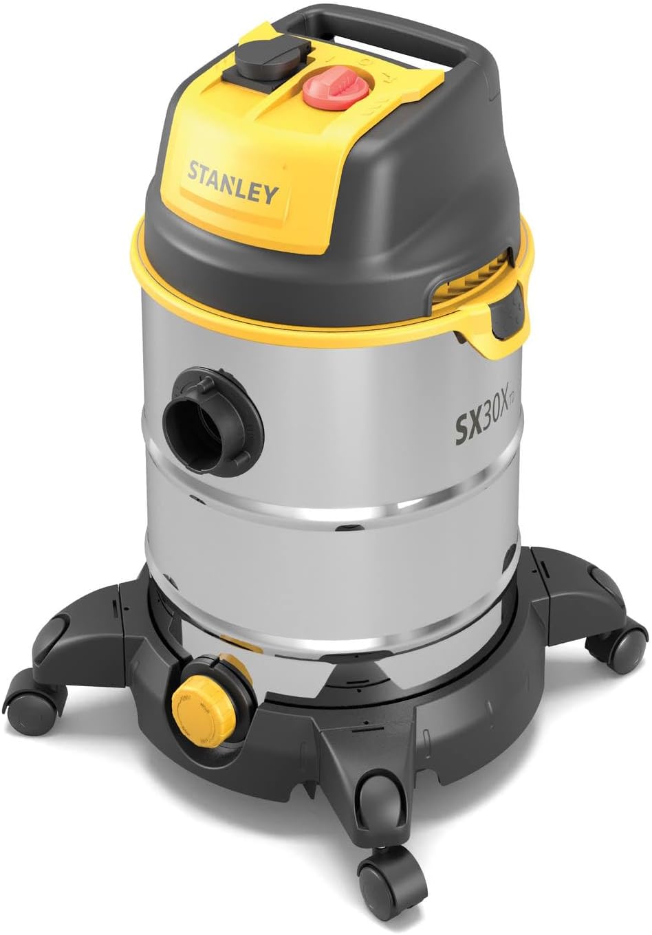 Stanley Nass und Trockensauger SXVC30XTDE (1600 W, 30 l) Steel 30 l - Power Tool Socket, Steel 30 l