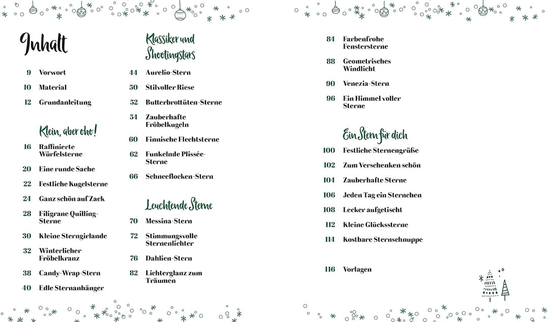 Weihnachtliche Papiersterne: Klassiker und neue Varianten zum Falten, Stecken und Kleben, Gebundenes