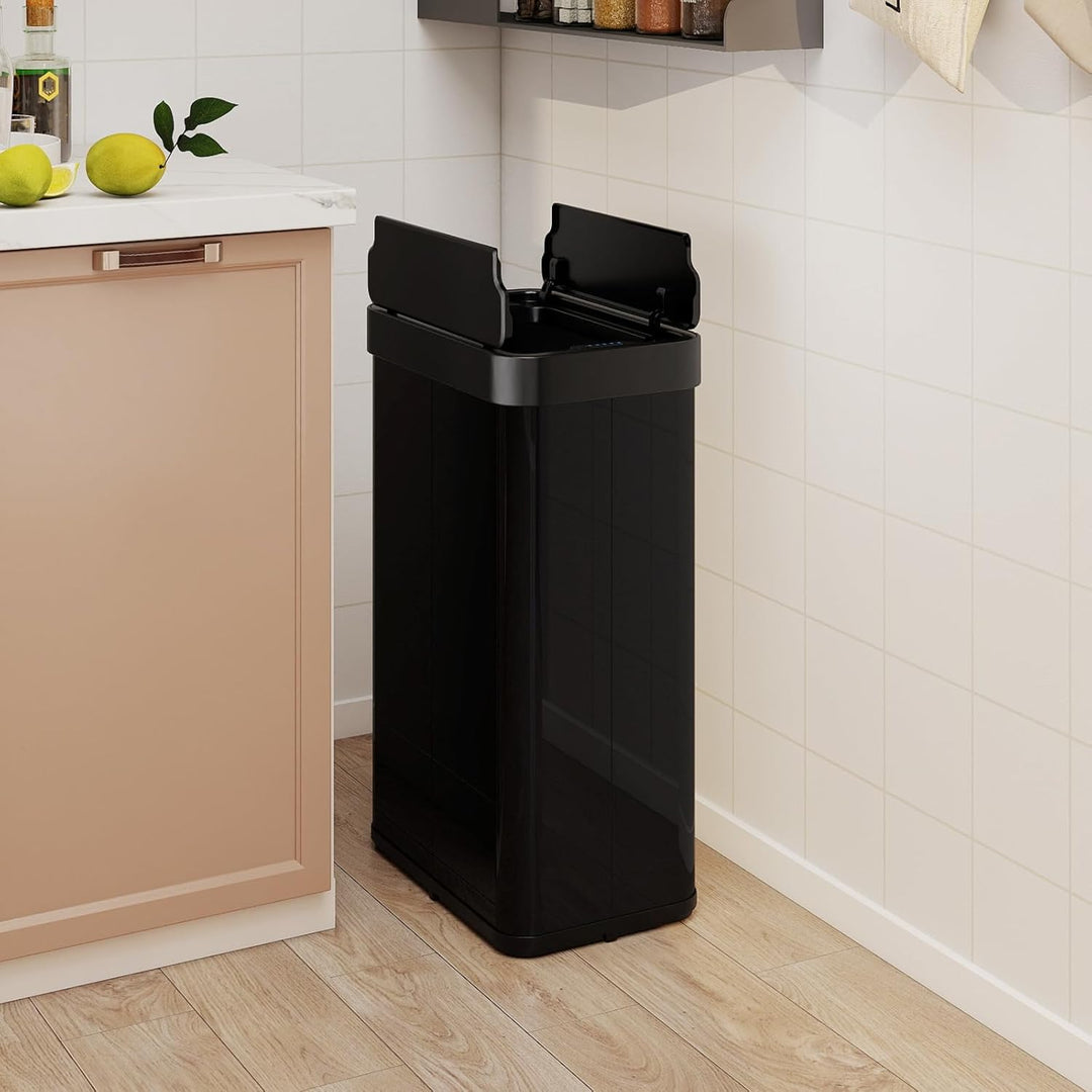 LIFEZEAL 60L Mülleimer, Küchenabfalleimer mit Smart Sensor, Abfalleimer Küche mit Deckel für Mülltre