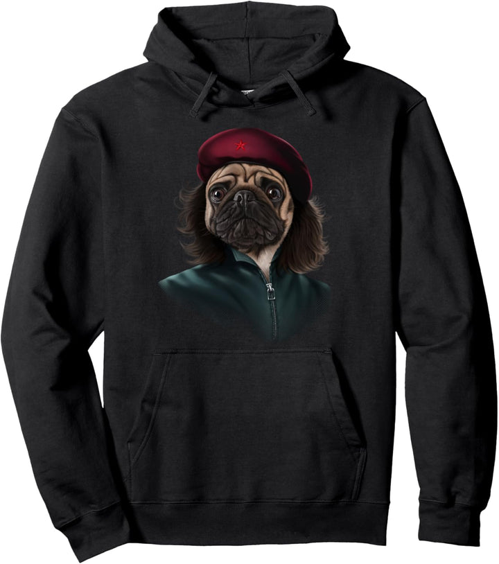 Mops verkörperte Che Guevara Pullover Hoodie