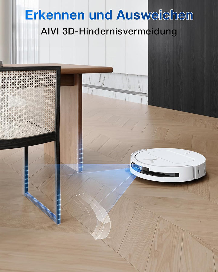 ECOVACS T50 Omni Gen2 Saugroboter mit Wischfunktion 21.000 Pa, ZeroTangle Silberweiss, Silberweiss