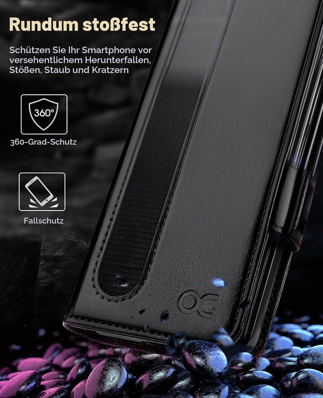 OCASE Aktualisierte Version Hülle Samsung Galaxy Z Fold 5 5G Handyhülle [mit S Pen Halter] [Vorderse