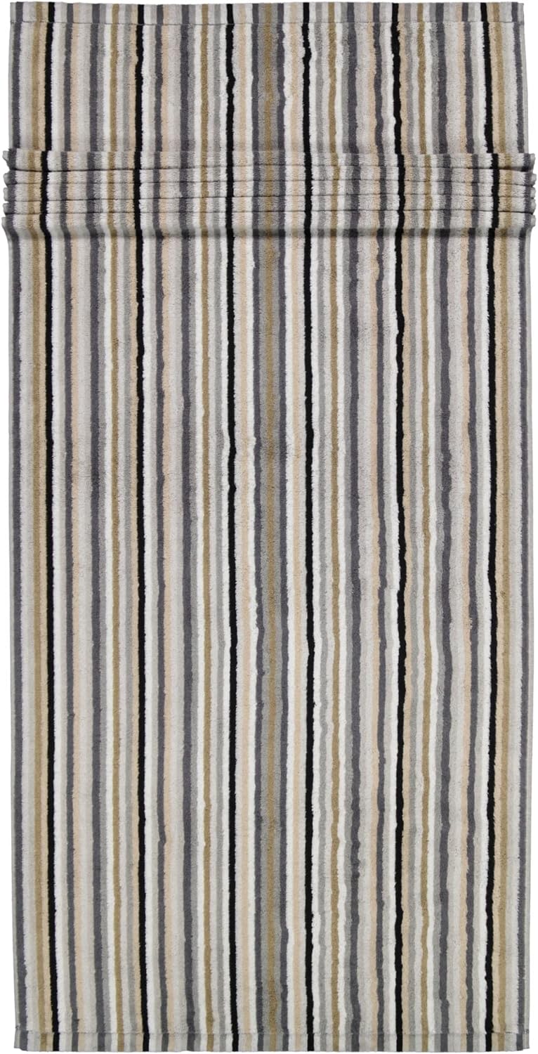 CAWÖ Home Handtücher Life Style Streifen 7048 Kiesel - 37 Saunatuch 70x180 cm, Saunatuch 70x180 cm