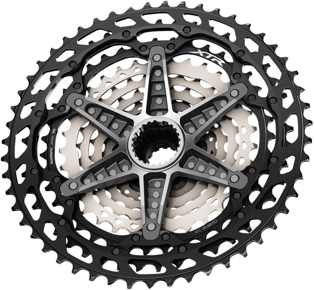 Shimano XTR Cs-M9101 12-Speed Cassette Schwarz/Silber 10-51T, Schwarz/Silber 10-51T