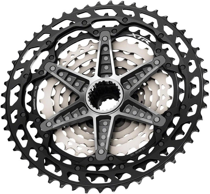 Shimano XTR Cs-M9101 12-Speed Cassette Schwarz/Silber 10-51T, Schwarz/Silber 10-51T