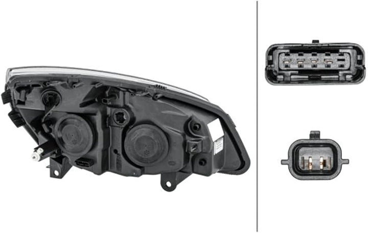HELLA 1EG 008 862-171 Halogen-Hauptscheinwerfer - links - für u.a. Renault Scénic II (Jm0/1_) Links