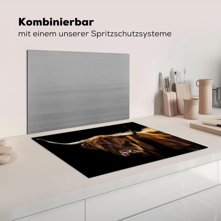 Herdabdeckplatte Einteilig Herdabdeckung Abdeckplatte für Ceranfeld Abdeckung Induktionskochfeld Auf