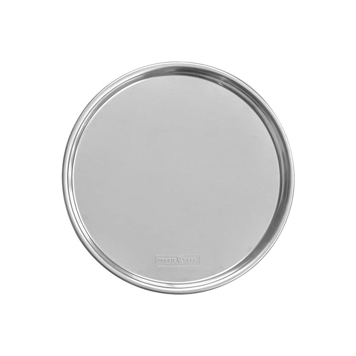 Nordic Ware 46400AMZ Naturals Traditionelle Pizza-Pfanne Pizzablech aus Aluminium, silber, Tradition