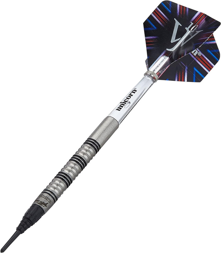Unicorn Dart-Set mit weicher Spitze, James The Machine Wade, 70% Wolfram-Barrels, epische weiche Spi