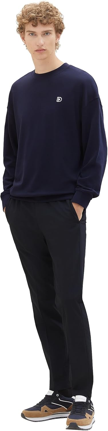 Tom Tailor Denim Herren Relaxed Tapered Fit Hose in Ankle-Länge 28W / 30L 10668 - Sky Captain Blue,