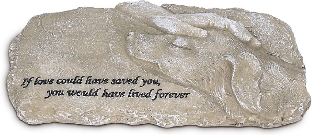Natudeco Pet Memorial Stone Gifts Puppy Angel Garden Memorial Tombstone Resin Dog Cat Gravestone for