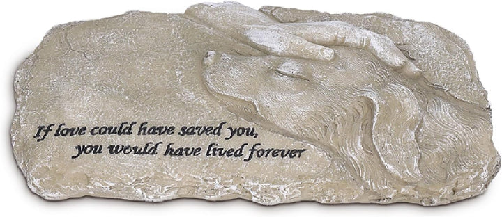 Natudeco Pet Memorial Stone Gifts Puppy Angel Garden Memorial Tombstone Resin Dog Cat Gravestone for
