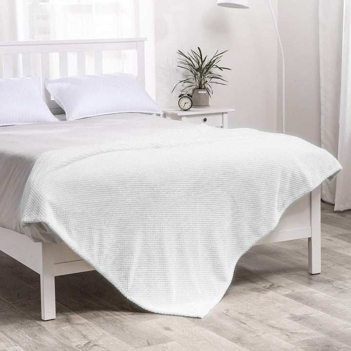 MIULEE Kuscheldecke Granulat Fleecedecke Flanell Decke Weich Flauschig Einfarbig Wohndecken Couchdec