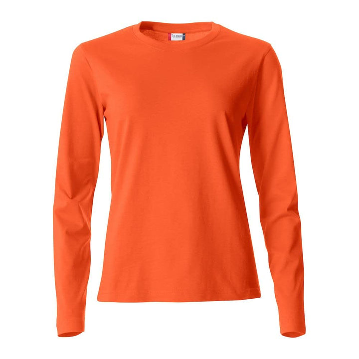 Clique - Langarm-T-Shirt mit Rundhalsausschnitt für Damen Basic-T L/S Damen aus Baumwolljersey in Sl
