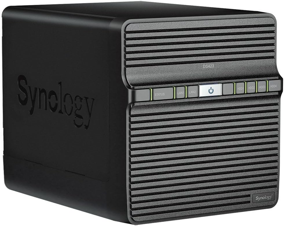 Synology DS423 4-Bay-Desktop-NAS-Lösung, Mechanische Festplatte Enclosure Gehäuse, Enclosure Gehäuse