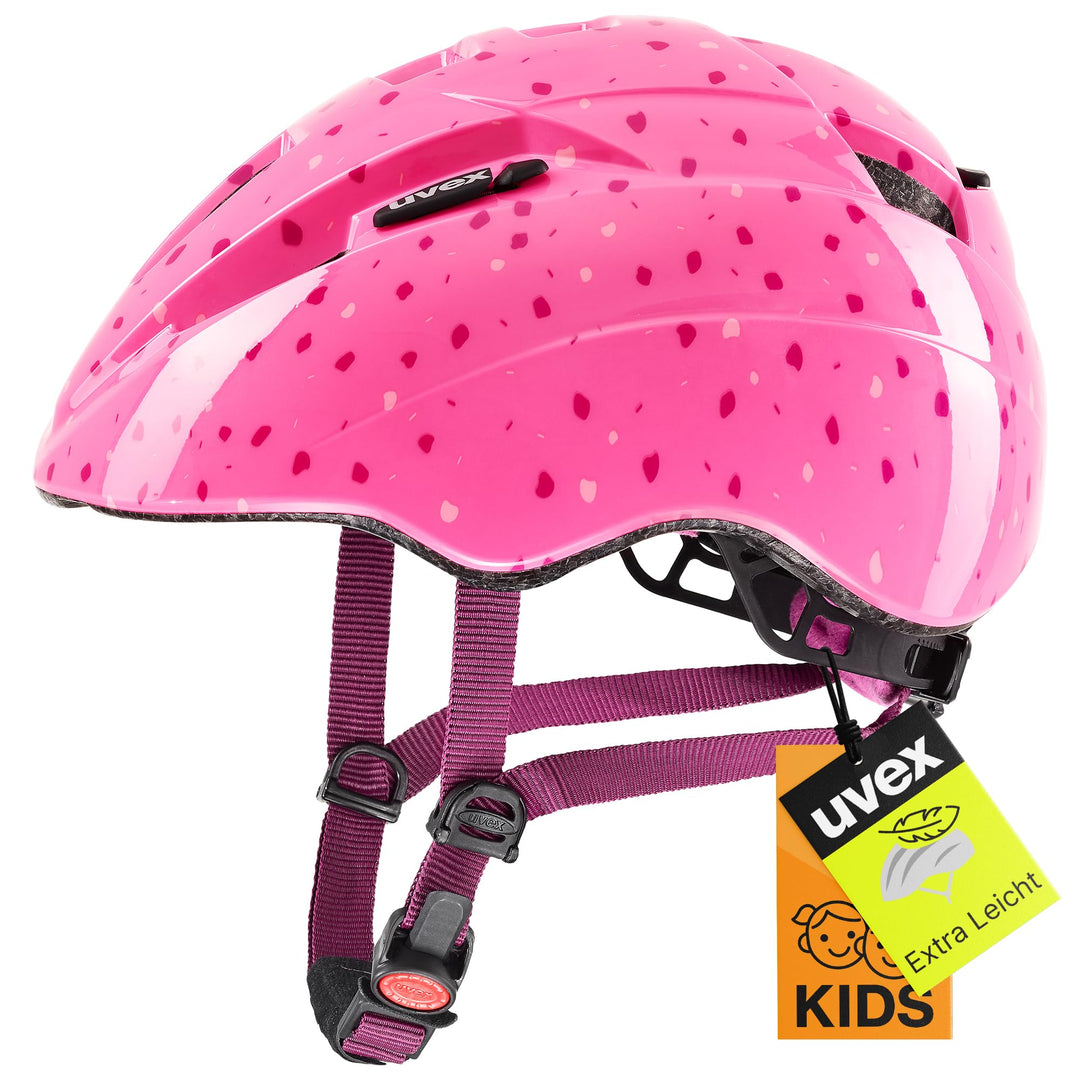 Uvex Unisex Kinder Radhelm 46-52 cm pink confetti, 46-52 cm pink confetti