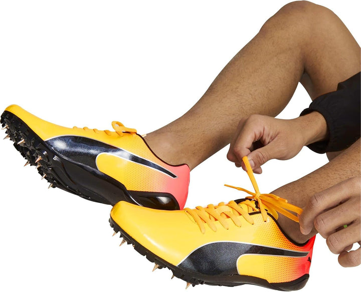 PUMA Herren Evospeed Prep Sprint 3 Leichtathletikschuh, 40.5 EU Sun Stream Sunset Glow Puma Black