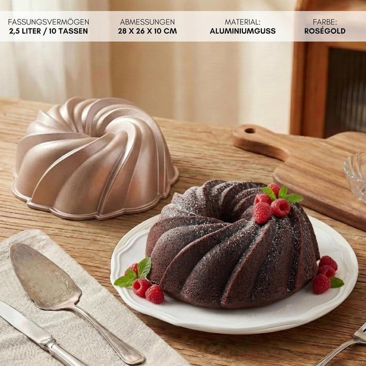 Erreke Gugelhupfform, Professionelle Qualität Kuchenform, Gugelhupf Backform, Sehr Widerstandsfähig,