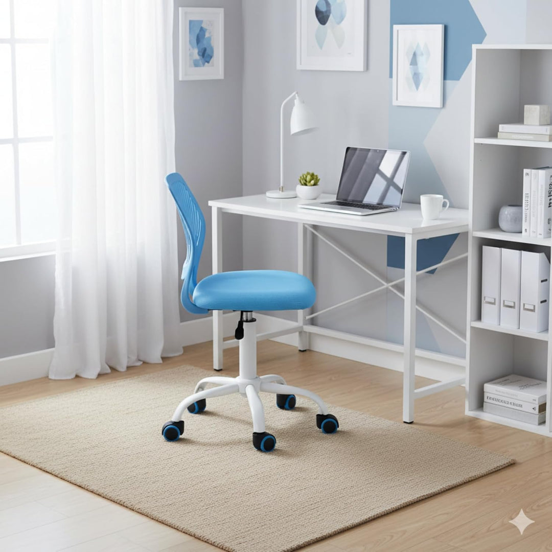 Homy Casa Schreibtischstuhl Verstellbarer drehbarer Bürostuhl Stoffsitz Ergonomischer Arbeitsstuhl o