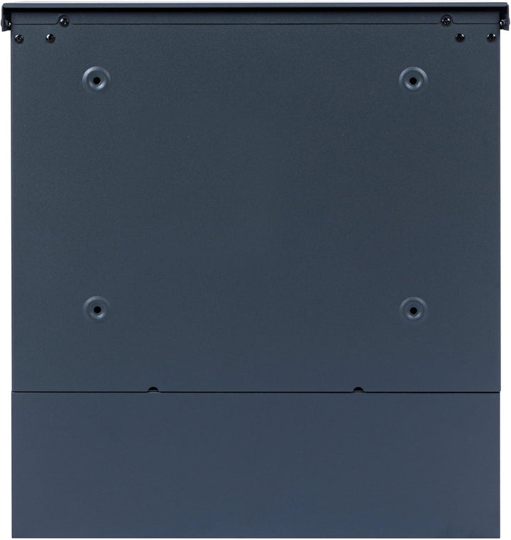Zelsius Briefkasten Wave mit Zeitungsfach | integrierter Soft-Close-Effekt | Postbox in RAL7016 Anth