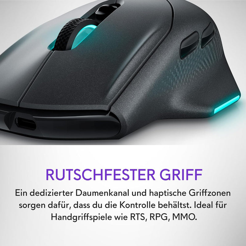 Alienware AW620M kabellose Gaming Mouse - Dark Side of The Moon