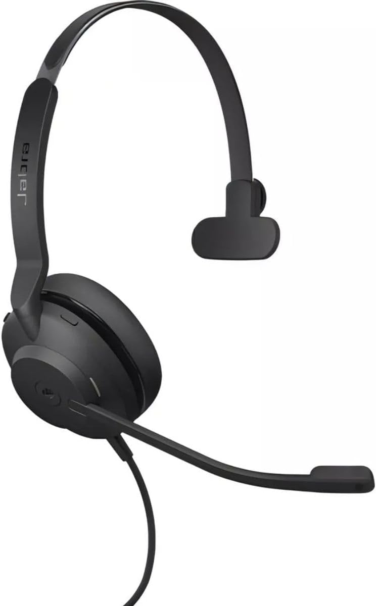 Jabra Evolve2 30 Headset – Mono Kopfhörer mit Noise Cancelling – Zertifiziert für Microsoft Teams –